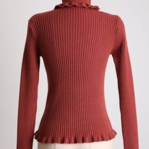 Red Brown Turtleneck